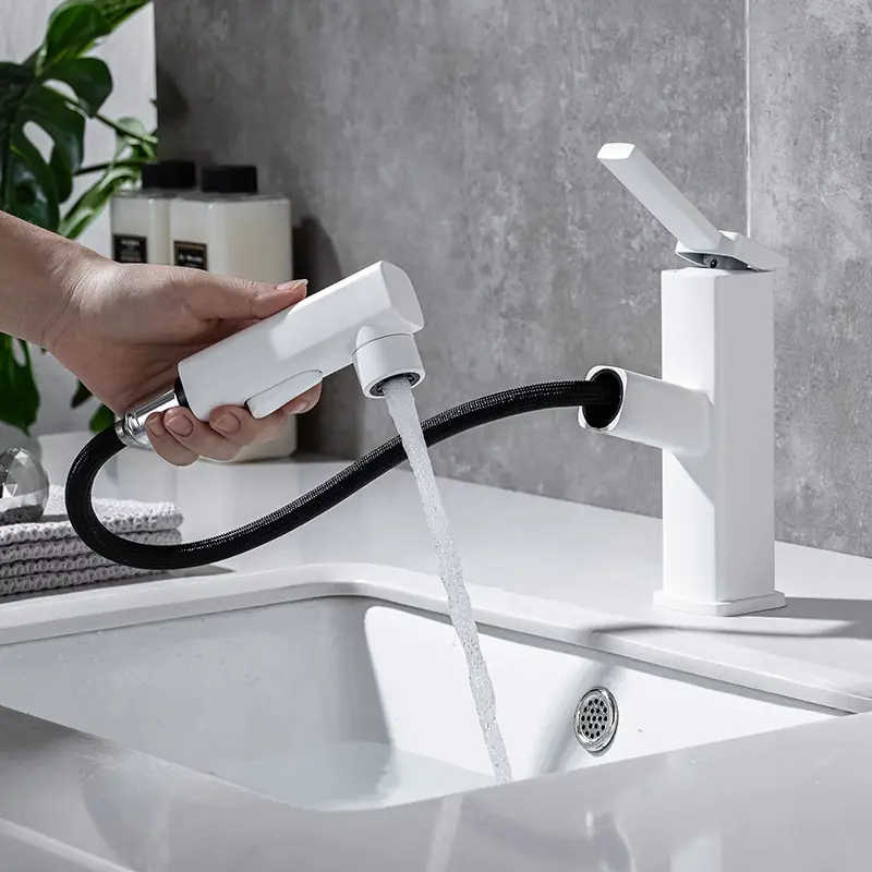 2024 vendita calda nuovo stile bagno rubinetto estraibile wc mobile bagno rubinetto telescopico collutorio