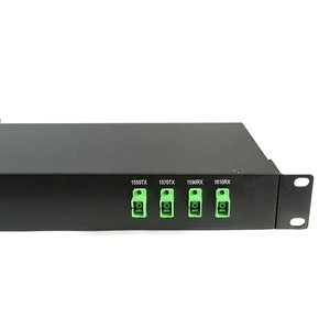 1U raf montajı 4 kanallı Fiber optik CWDM MUX DEMUX SCAPC adaptörü ile optik ağ ekipmanı için 1550 & 1610nm - Product Image 4