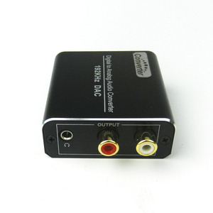 Amplificador convertidor de Audio Digital a analógico, decodificador de señal Coaxial de fibra óptica a adaptador de Audio estéreo analógico, Audio R/L, 3,5mm