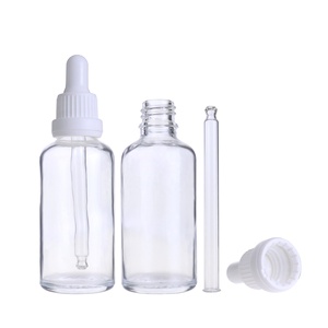 Modern <strong>Novel</strong> Design Low Price <strong>Bottle</strong> Essence Glass boston Essential Oil 50 ml Glass Child-proof White Dropper <strong>Bottle</strong>