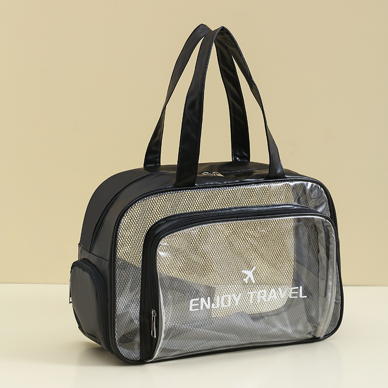 Black with shoe compartment