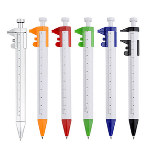 定制标志2合1塑料圆珠笔，带游标卡尺 - Product Image 2