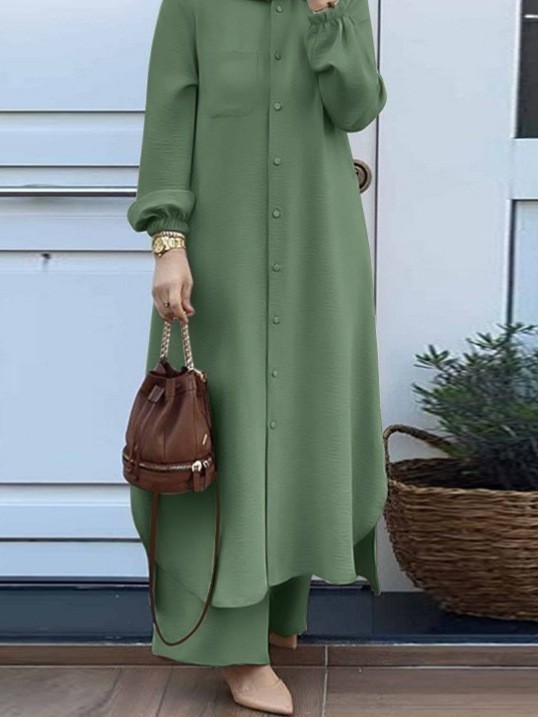 Green two-piece set