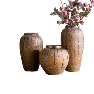 中国现代陶瓷类型的花瓶消防瓷瓶家居装饰 - Product Image 1