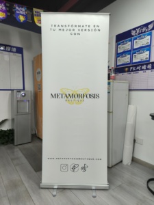 Tốt Nhất Bán Cổ Điển Nhôm Có Thể Thu Vào Roll-up Tiếp Thị Biểu Ngữ Kakemono Quảng Cáo Nền Biểu Ngữ Đứng - Product Image 4
