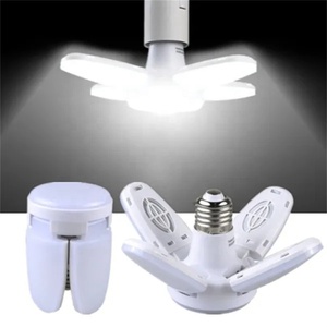 หลอดไฟ LED E27พัดลมใบพัดจับเวลา220V 110V 28W หลอดไฟ LED 360พับได้สำหรับโรงรถเพดานบ้าน - Product Image 3