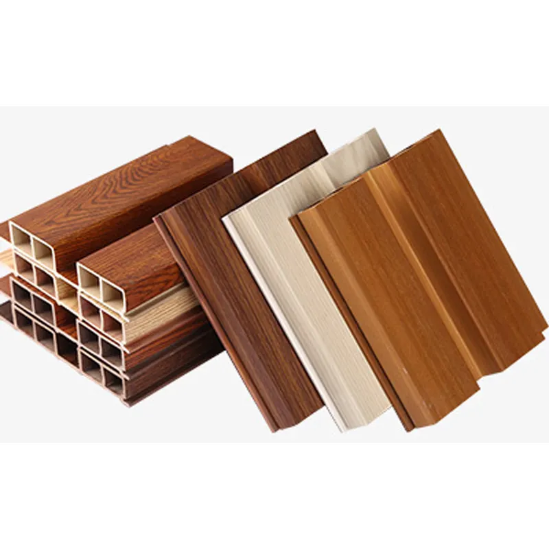 Tablero de pared de plástico y madera ecológica para exteriores, paneles de construcción WPC para exteriores