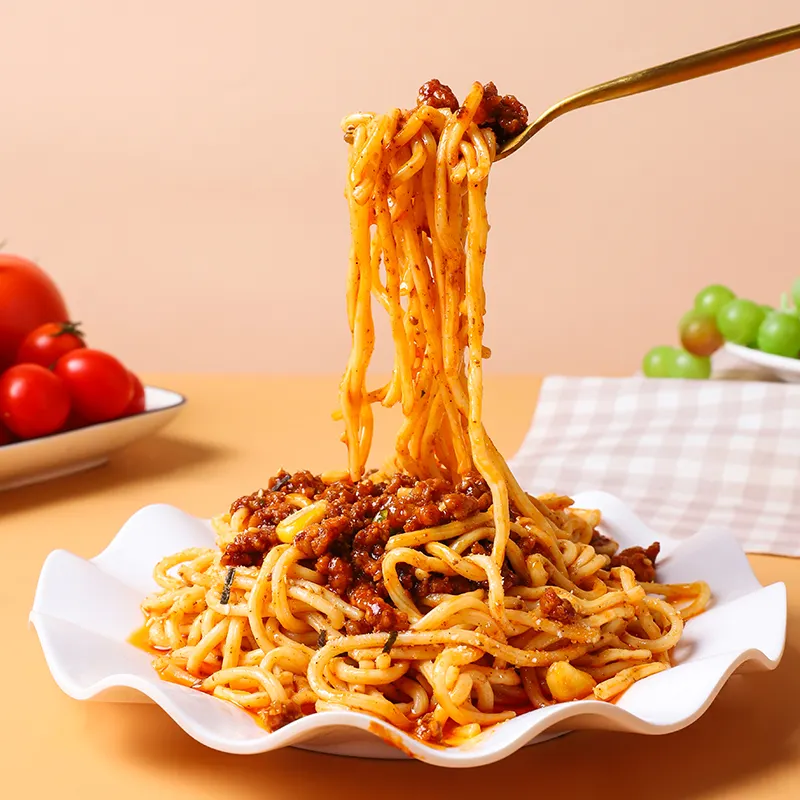 Espaguetis de fabricación china hechos en China Fideos instantáneos Alimentaire Spaghetti