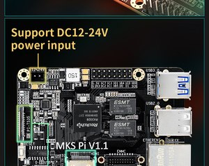 MKS PI v1.1 плата четырехъядерный 64-битный SOC на борту работает Klipper и 3,5/5 дюймов сенсорный экран для Voron VS Raspberry Pi Board RasPi