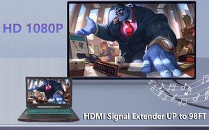 SY HDMI Extender 1080P RJ45 port LAN ağ 4K HDMI Extender 30M V1.4 RJ45 CAT5E CAT6 Ethernet LAN 1080P dönüştürücü