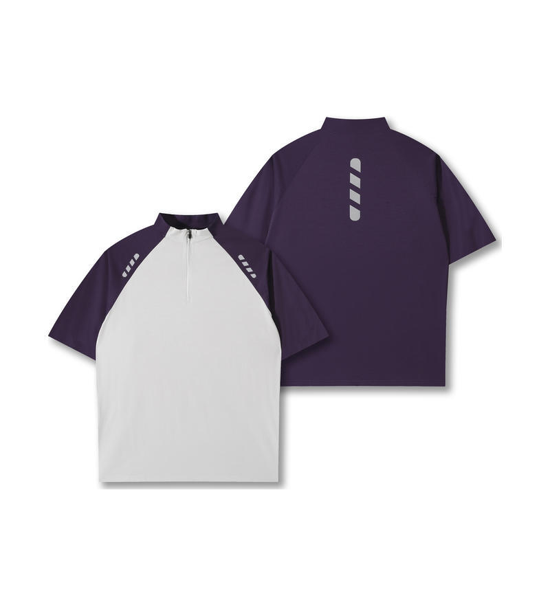 Azul marinoGris claro empalmado con morado