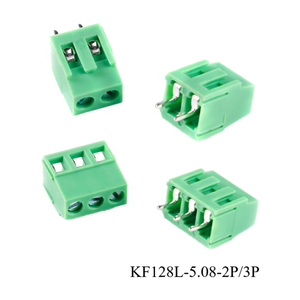 10個KF128L-5.08 2P 3Pダイレクトプラグ300V 10A 5.08mmピッチねじタイプPCB端子ブロック低位置スプライシング - Product Image 1