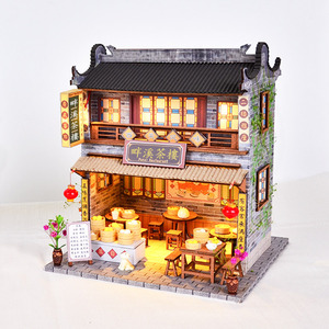 Diy Doll <strong>Houses</strong> Chinese Style Handmade <strong>House</strong> Model Ancient Style Miniature Wooden Doll <strong>House</strong> for Girls - Product Image 3