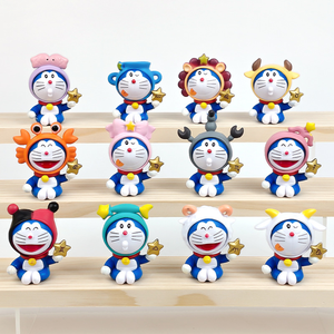 Doraemon <span class=keywords><strong>Nobita</strong></span> Nobi 12 zodyak işaretleri makine kedi kör kutu şekil, tahsil, araba dekorasyon, karikatür oyuncak.