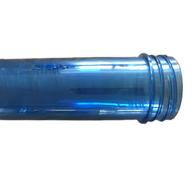 Hochwertiges 48 mm 108 g mineralwasser-vorgeformtes rohr blaue farbe 5 liter flasche füllung