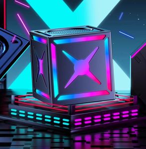 Mini altavoz inalámbrico portátil de alta calidad, iluminación LED RGB para uso en interiores/exteriores, regalo electrónico de ordenador de mano - Product Image 1