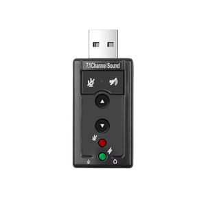 7.1外部USBサウンドカードUSBからジャック3.5mmヘッドフォンオーディオアダプターマイクサウンドカード工場卸売価格 - Product Image 1