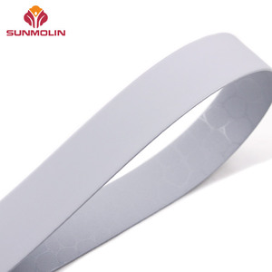 定制纹理光滑哑光灰色Tpu防水织带聚氯乙烯涂层表带 - Product Image 2