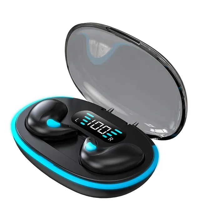 2023 X55-C Fone de ouvido Bluetooth TWS Sleep novo design personalizado de fábrica com estojo de carregamento à prova d'água e sem fio oculto
