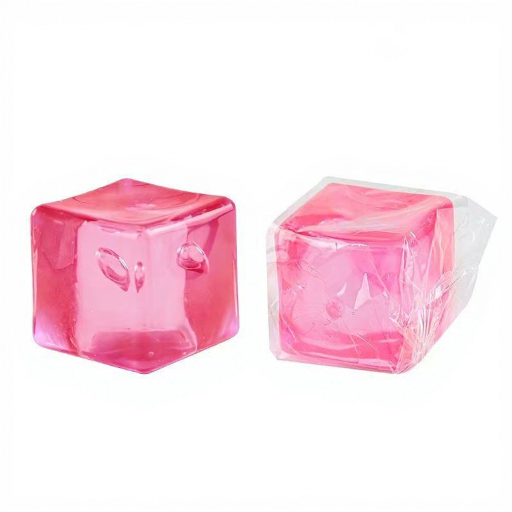 Bolsa OPP rosa hielo de 5 cm de ancho.