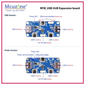RPi0 _ USB HUB, placa de expansión <span class=keywords><strong>Raspberry</strong></span> <span class=keywords><strong>Pi</strong></span> <span class=keywords><strong>Zero</strong></span>_USB HUB, Plug and Play personalizado sin controlador