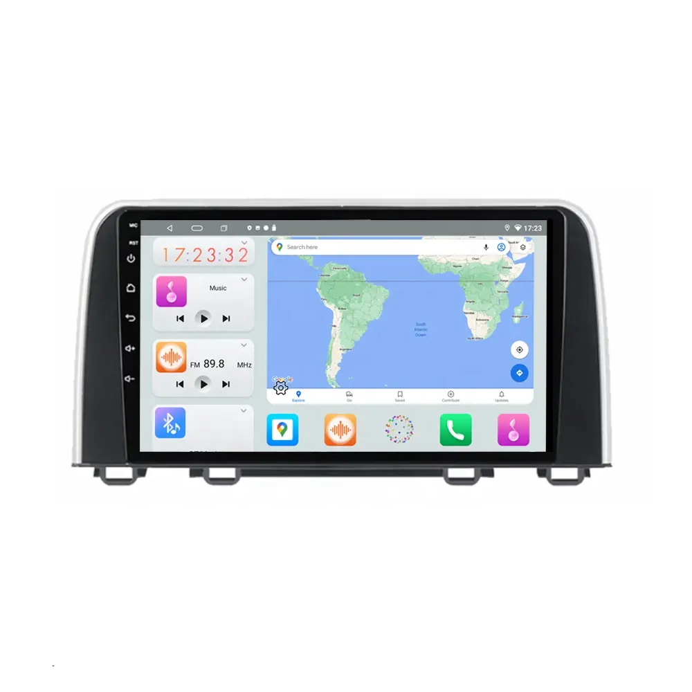 Radio otomatis 6 + 128GB kualitas tinggi, untuk Honda CRV 2017-2019 mobil Stereo Radio Android Player GPS navigasi Carplay Video 4G
