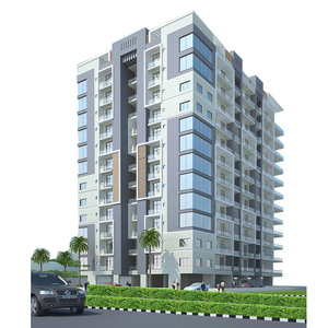 مواد بناء جاهزة عالية الارتفاع هيكل فولاذي هيكل فندق إطار معدني - Product Image 1