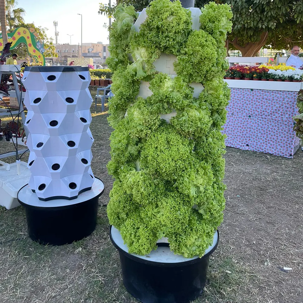 60L8層48穴DIY最高の屋内植物成長タワー垂直水耕システム