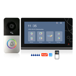 3MP Tuya WiFiドアベルドア電話7インチIPSスクリーン付きTCP/IPビデオドアベルカメラ24時間録画WiFiビデオインターホン - Product Image 1
