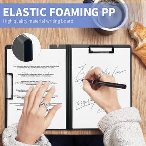 Vật phẩm văn phòng phẩm Kẹp bảng A4 dành cho điều dưỡng, có thể gấp gọn, chống thấm nước, bằng nhựa, có ngăn đựng, kẹp hồ sơ văn phòng, kẹp hồ sơ bằng nhựa PP có thể gấp gọn - Product Image 6