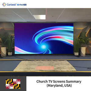 Canbest Fiw P2.5 2.5Mm 3840x1920Mm 12,6x6,3 ft schermo da parete per interni a Led per Tv della chiesa in Usa - Product Image 4