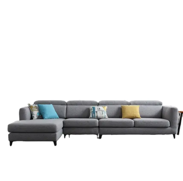 Modern Corner Designs Scientific Fabric Living Room Sofas Leathaire Sectionals Sofa Set Furniture