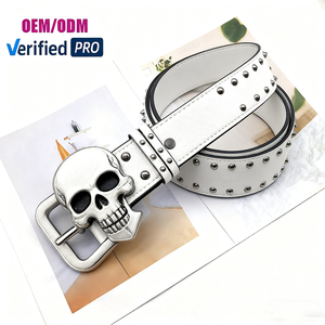 Özel Y2K kalça Pop tarzı hakiki inek gizlemek deri kemer çinko alaşım toka OEM ODM kemer üreticinin tasarımcı özel toka - Product Image 5