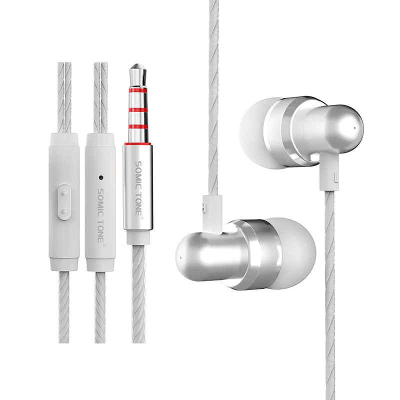 Auricolari Audio ad alta risoluzione doppi driver cuffie in-Ear chiamata HD auricolare cablato bassi potenti Jack da 3.5mm isolamento acustico per lo Sport
