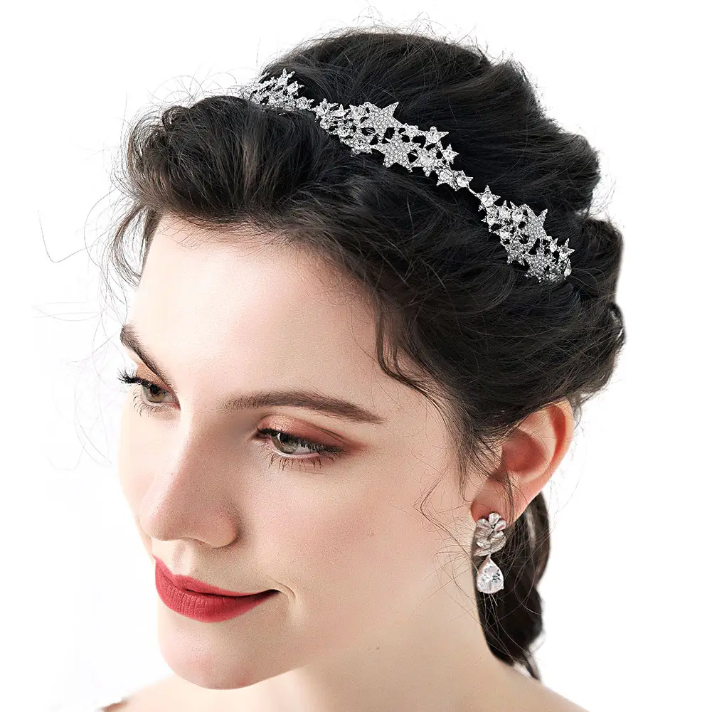 Corona nupcial con diamantes de imitación, accesorios para el cabello, tocado de ensueño, diadema de boda, precio sorpresa