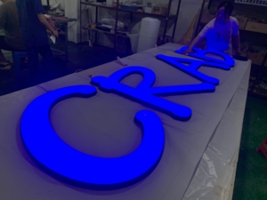 Büyük logo dükkanı büyük tabela dev harfler LED ışık Up mektupları sınırsız ışık mektup işareti tabela logo duvar - Product Image 6