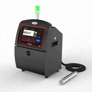 Tinten strahl drucker mit kleinem Zeichen Tinten strahl Batch-Codierung CIJ-Drucker Voll automatisches Logo-Barcode-Code-Druck gerät