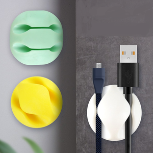 Silicone Usb Desktop <strong>Cable</strong> Mount Fixing Winder <strong>Tidy</strong> Management Holder Silicone Desktop Usb Silicone <strong>Cable</strong> Clamp Clips Organizer - Product Image 3