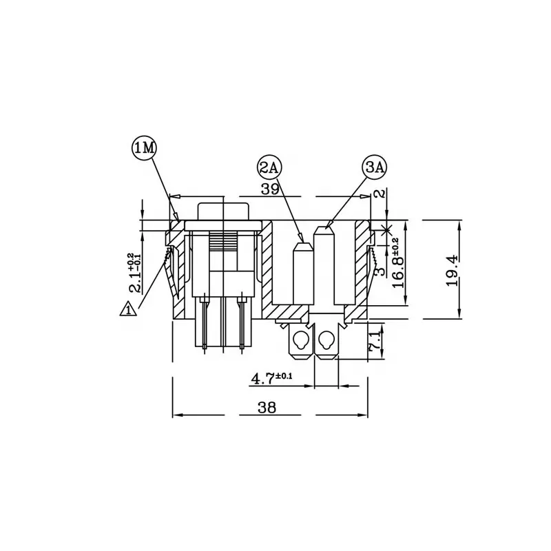 10a 250v ca due in una presa di corrente con presa a pulsante nera