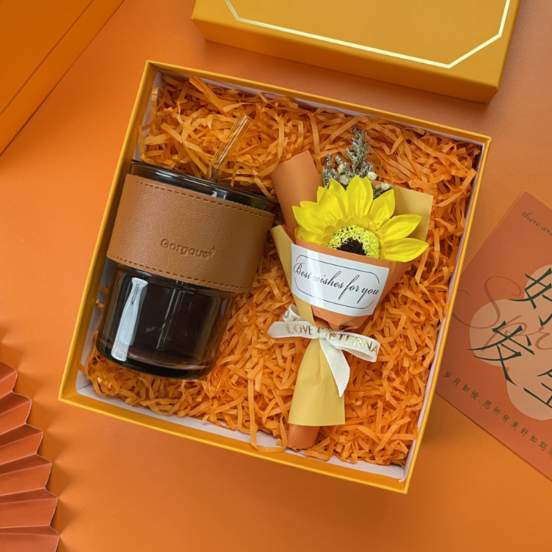 Vaso para sorber + Girasol