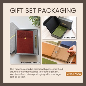 Testbestellung Willkommensgeschenk Kostenlose Muster A5 Veganes Leder Individuelles Logo Druck Hardcover Drehbares Metall-Notizbuch Planer - Product Image 4