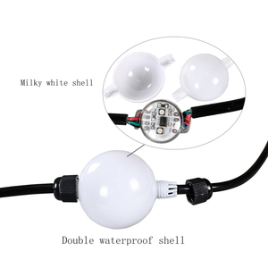 SHIJI 360 Pixel RGB LED Kugel Lichterketten Bunte Steuerungs software Weihnachts dekoration DC12V DMX512 Kunststoff für die Landschaft - Product Image 3
