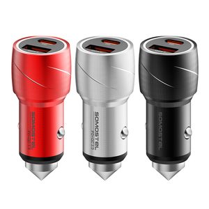 Hot Sale SMS- A111 PD &amp; QC3.0 38W Power Fast Charge 5V <strong>2</strong>.4A Quick Car Charger Dual USB Output with Type c to Type c <strong>2</strong> <strong>in</strong> <strong>1</strong> - Product Image 4