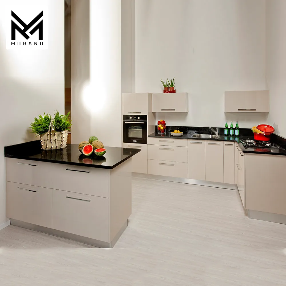 Armario de cocina de acrílico personalizado, color blanco, conjunto de materiales de cocina de Ghana, diseños para cocinas pequeñas