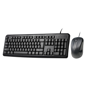 USB Wired Office <strong>Keyboard</strong> and <strong>Mouse</strong> Combo With 104 UV Coated Keys Full Sized <strong>Keyboard</strong> High Precision <strong>Mouse</strong> for Laptop <strong>Computer</strong> - Product Image 1
