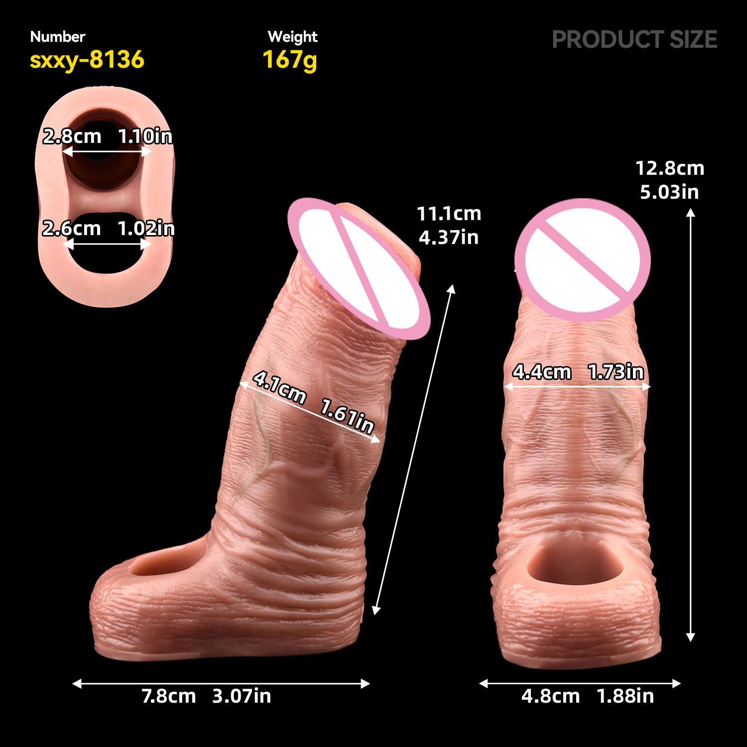 Couleur de la peau foncée S8136