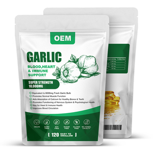 OEM Halal Inodore Huile d'Ail Softgel Complément Végétarien Ail Noir Capsules Vitamines Produit pour Adultes et Nouveau-nés - Product Image 3