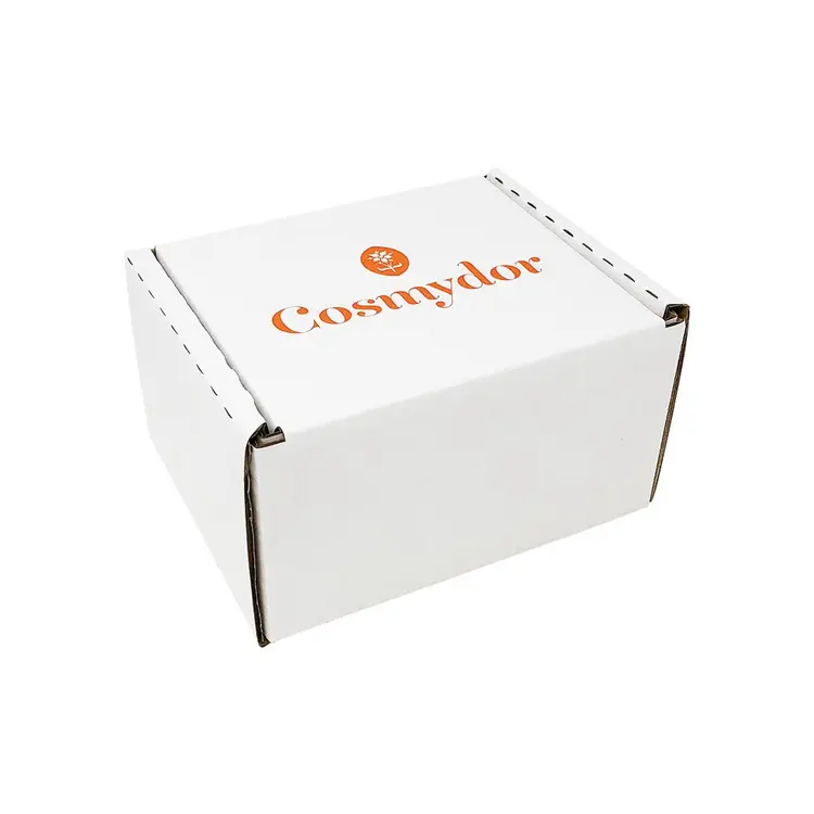 Caja corrugada personalizada con logotipo de holograma, embalaje de esmalte de uñas liso, caja de regalo con prensa cosmética, cajas de embalaje de uñas