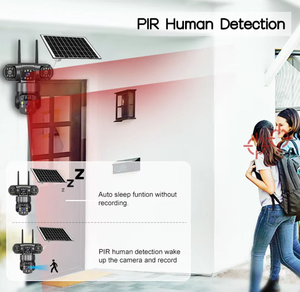 V380กล้องวงจรปิดกลางแจ้ง3เลนส์ PTZ 360ไร้สาย WIFI สัญญาณเสียงสองทางติดตามอัตโนมัติกล้องรักษาความปลอดภัย12mp - Product Image 6