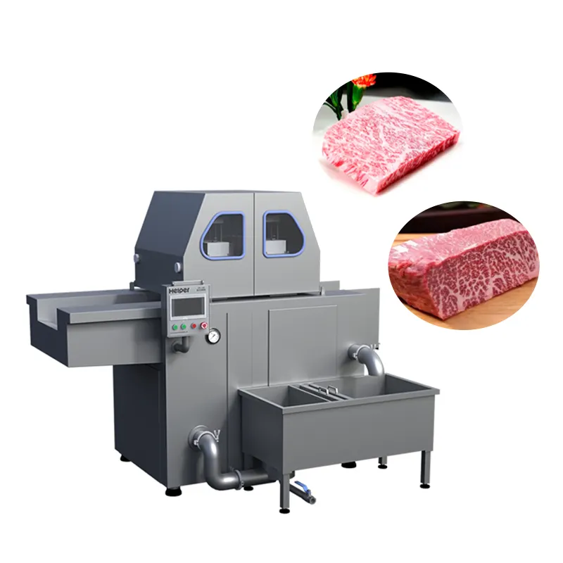 Inyector de salmuera para carne pollo entero cerdo Wagyu inyector de carne de res máquina inyectora de carne automática